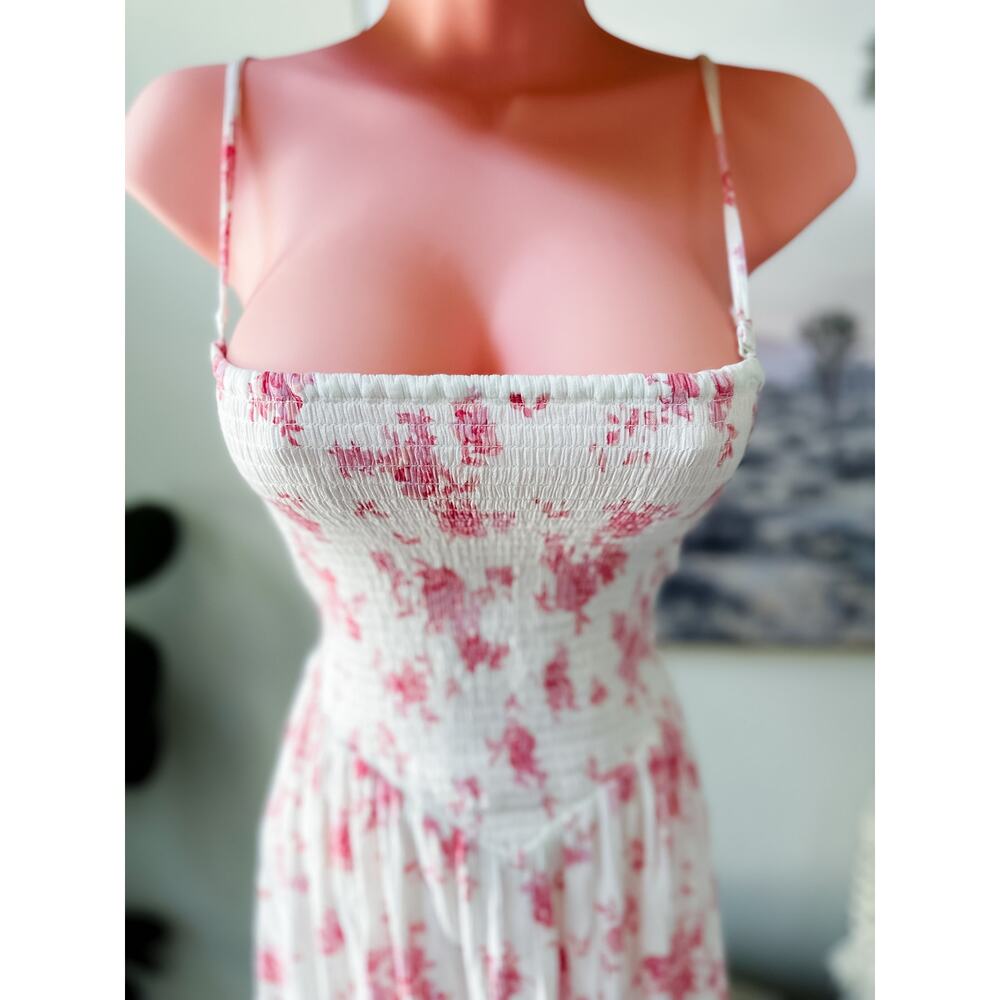 Aeropostale Pressed Petals & Garden Strolls Cottagecore smocked romper dress - Picture 2 of 6